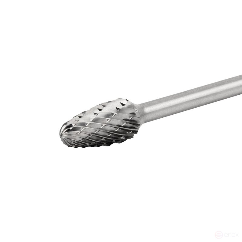 Борфреза твердосплавная NORGAU Industrial параболическая 6.3 мм, R1.5, форма F, DCM