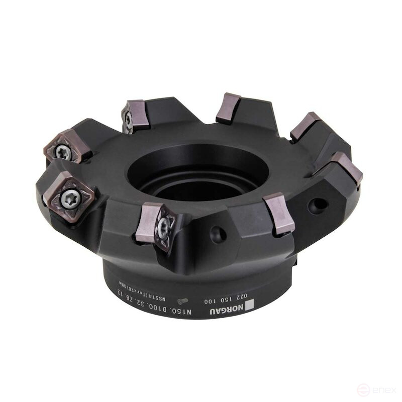 End mill with replaceable plates NORGAU Industrial N150.D100.32.Z8.12