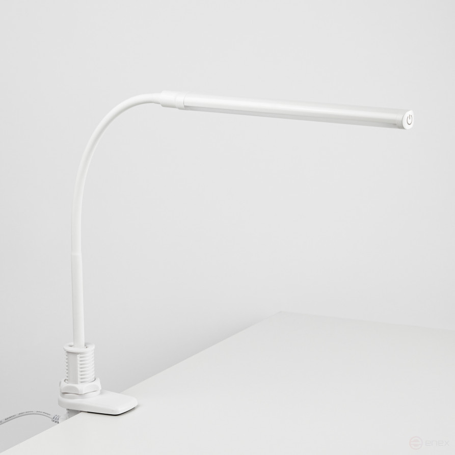 Настольный светильник ЭРА NLED-509-8W-W светодиодный на струбцине белый