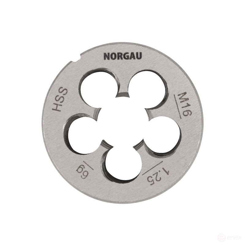 Плашка NORGAU Industrial по металлу MF16x1.25 мм, HSS
