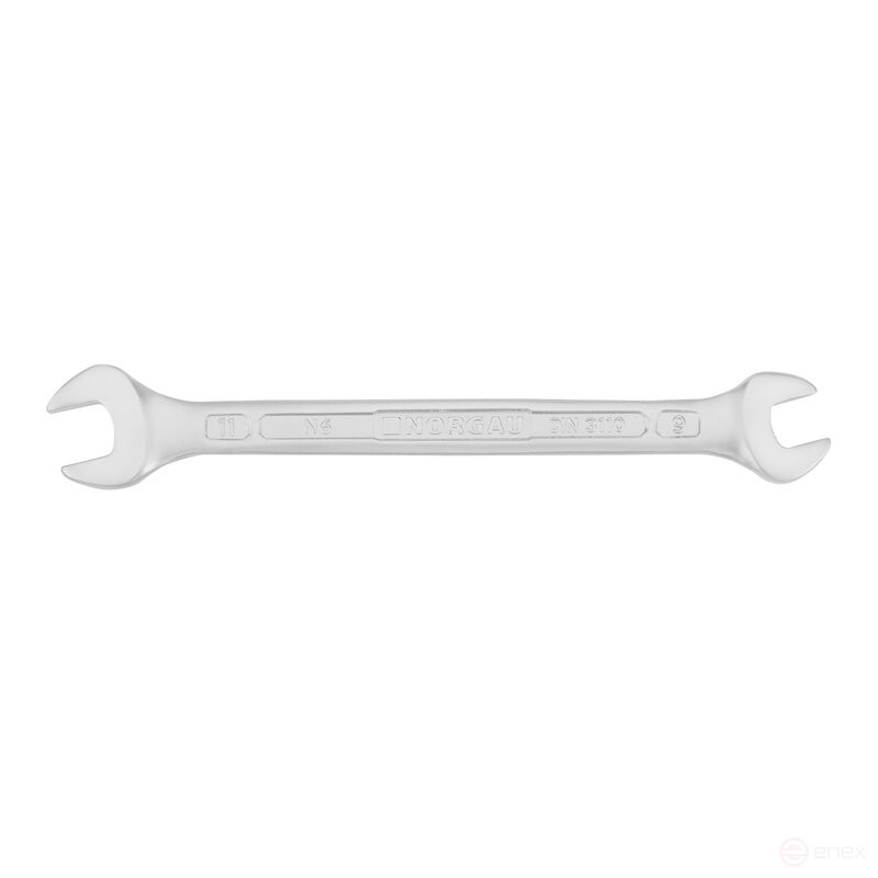 Ключ гаечный рожковый двусторонний NORGAU Industrial 9х11 мм, N6-9х11