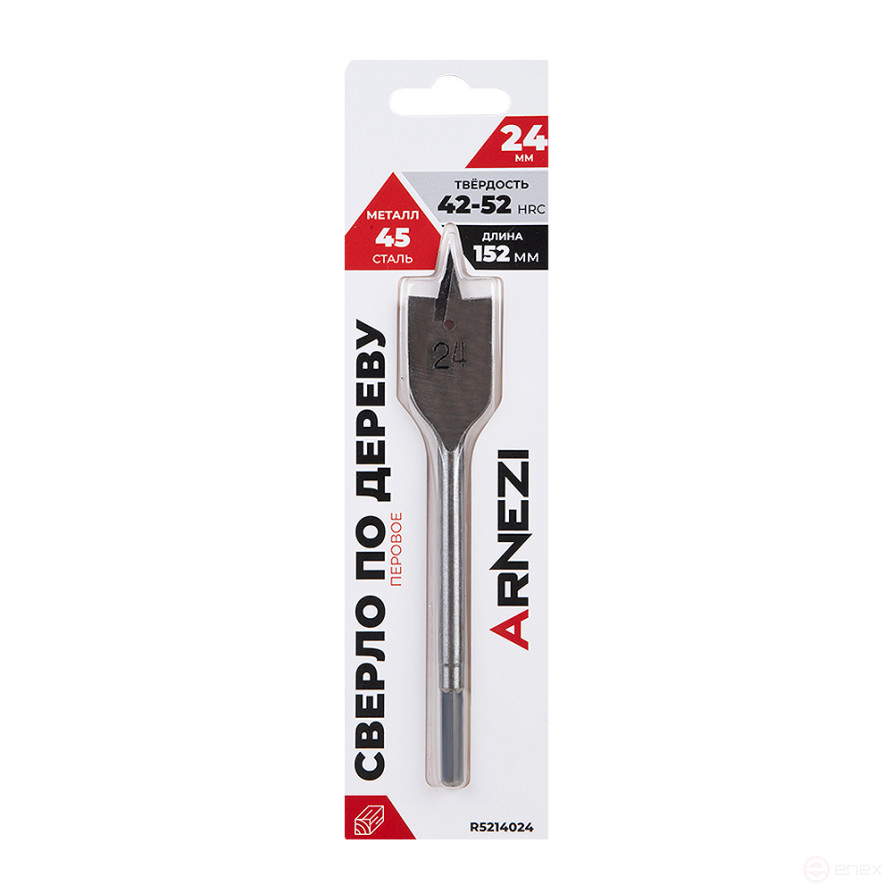 Сверло по дереву перовое, 24x152 мм ARNEZI R5214024