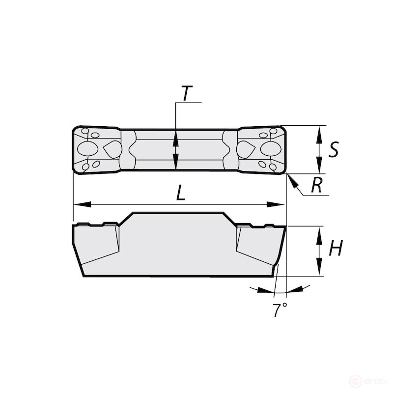 Пластина канавочная NORGAU Industrial NGM300N04-PT, NRG26P