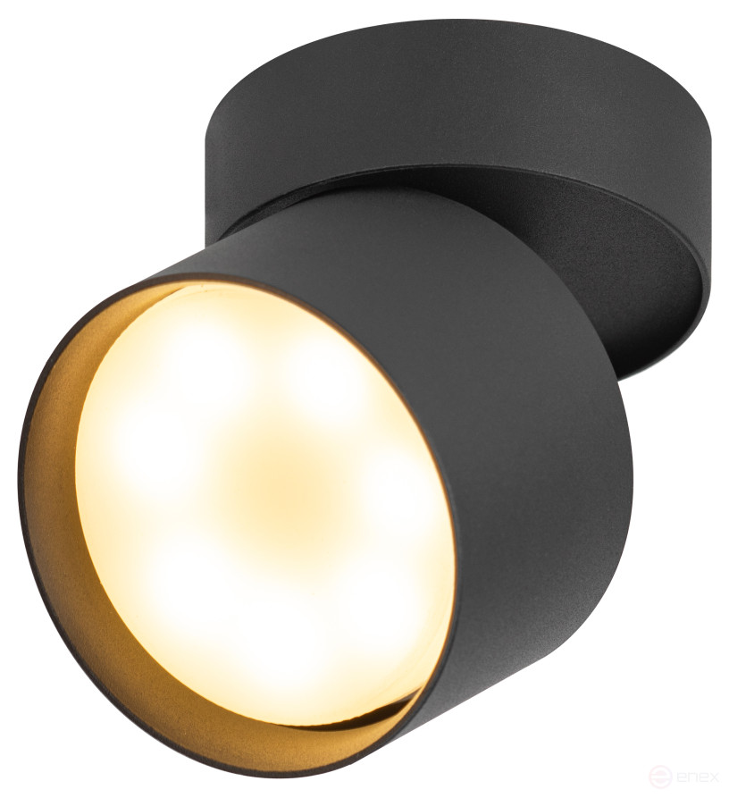 Светильник настенно-потолочный спот ЭРА OL12 GX53 SBK под лампу GX53 черный