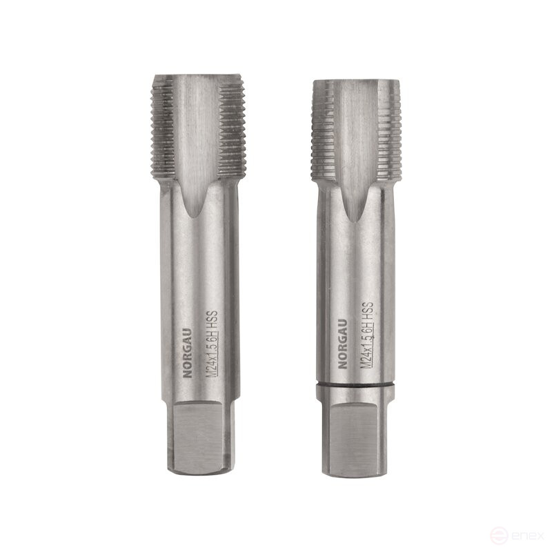 Set of hand taps NORGAU Industrial MF24x1.5, HSS, 2 pieces