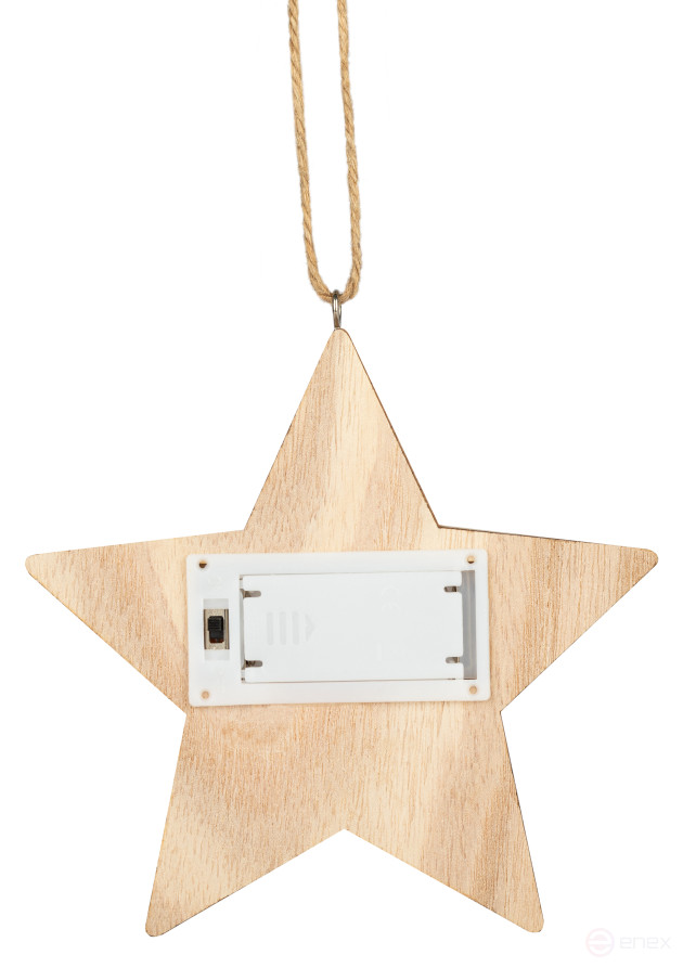 Lamp ERA ENGDS-4L New Year LED Star Pendant 15 cm 2*AA