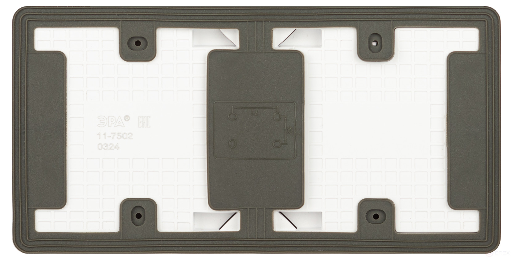 Socket Block with Switch ERA Expert 11-7502-01 Dual IP55 16A-10AX-250V AC White