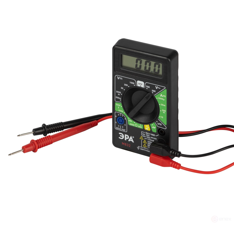 МТ-832F Мультиметр цифровой ЭРА модель M832