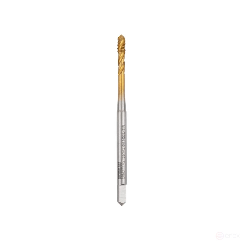 Метчик машинный NORGAU Industrial для глухих отверстий M3, форма C, HSS-E/TiN