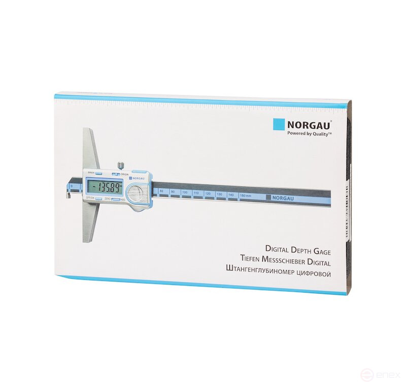 Штангенглубиномер NORGAU Industrial цифровой специальный 0-150 мм, NDD-H