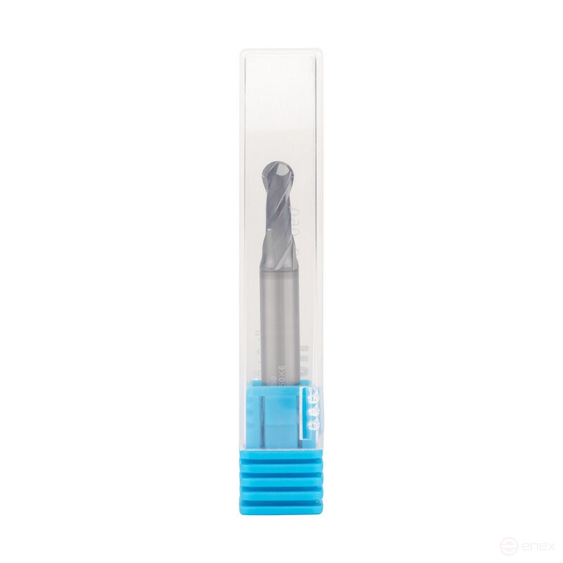 End mill NORGAU Industrial spherical 5 mm, Z2, VHM/AlCrSiN