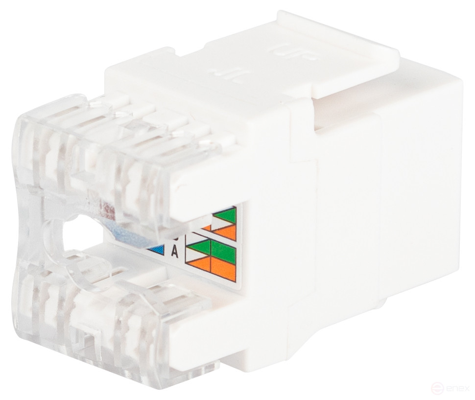 Люк ЭРА ОФИС 18-8002-01 Коннектор RJ45 CAT6 UTP Keystone цвет белый