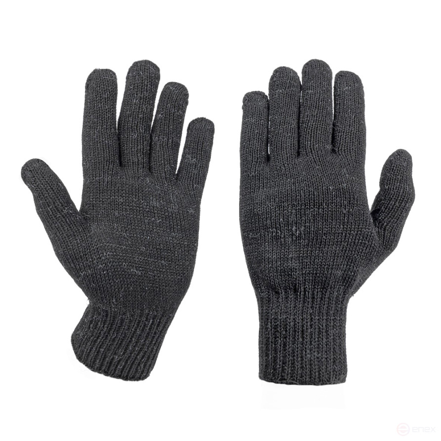 Insulated work gloves, black wool blend (15% wool) Arnezi R8000301