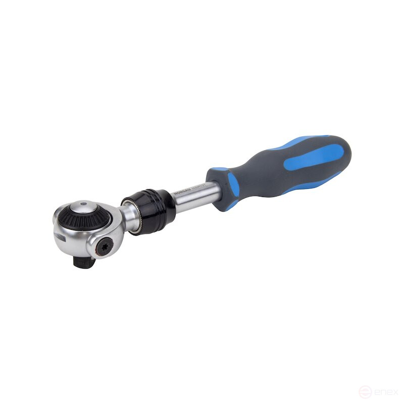 Трещотка NORGAU Industrial с механизмом переключения и поворотной головкой 3/8", N30R72T