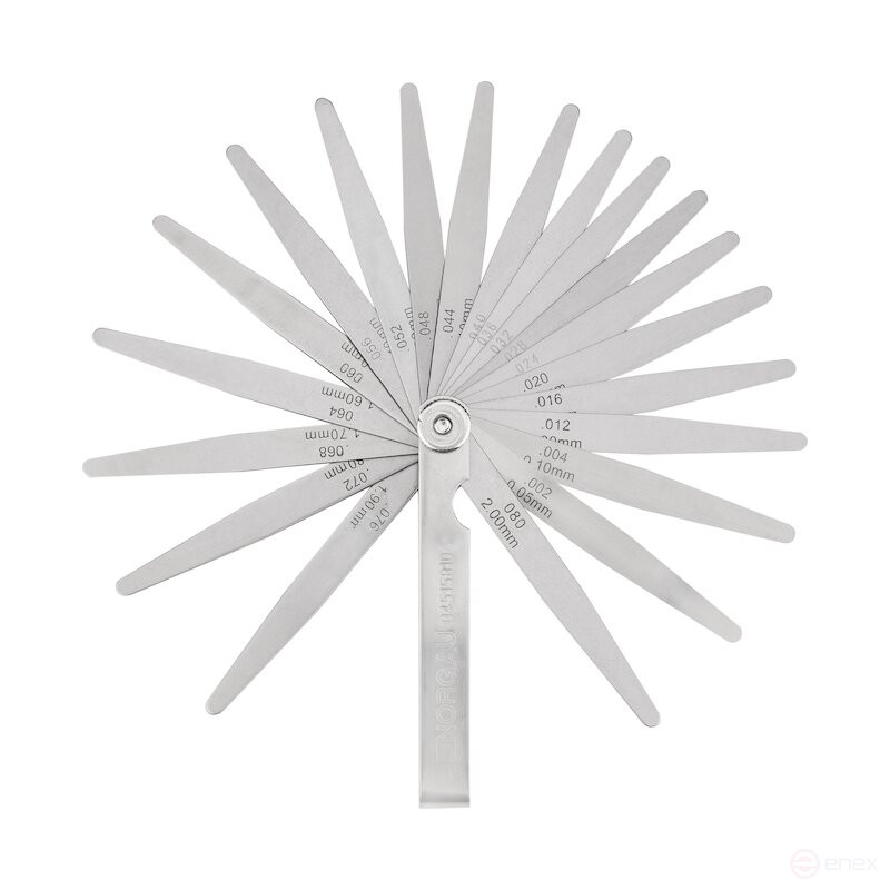 Набор щупов NORGAU Industrial 0.05-2.00 мм (21 штука)