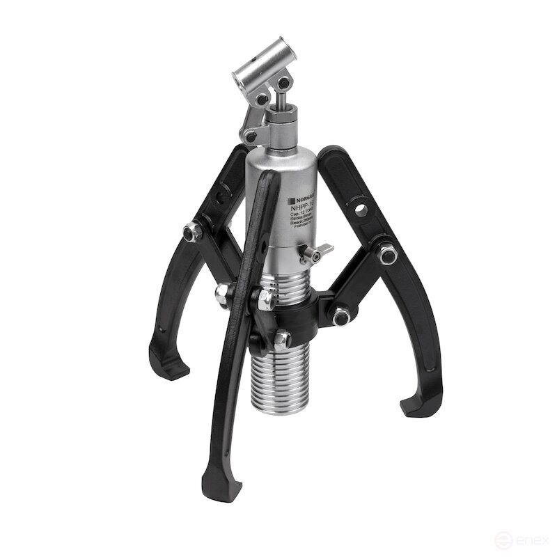 Set of hydraulic pullers NORGAU Industrial with integrated pump NHPP-10SET, 10T, 10 items