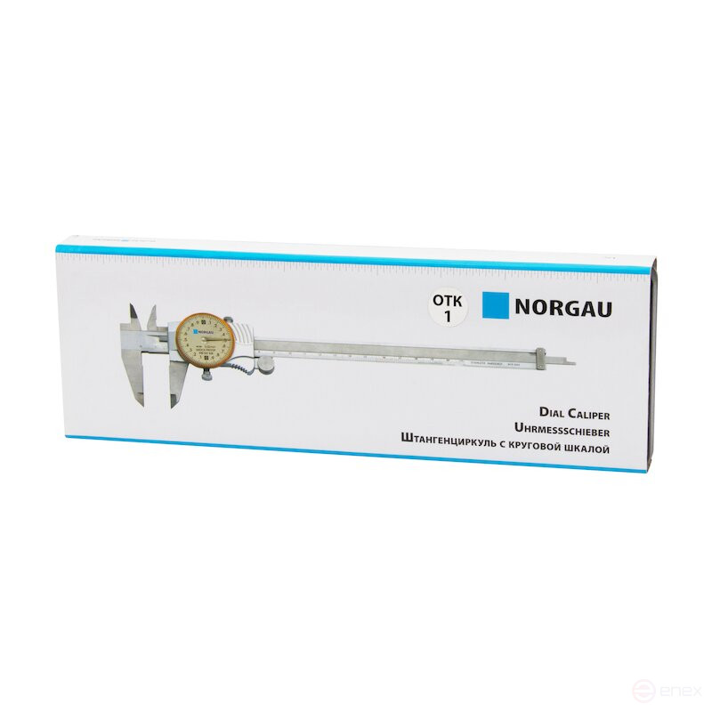 Штангенциркуль NORGAU Industrial с круговой шкалой 0-200 мм, NCR-2002