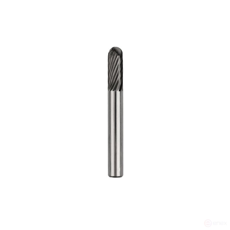 Carbide borehole NORGAU Industrial spherical cylindrical 6 mm, shape C, SCM