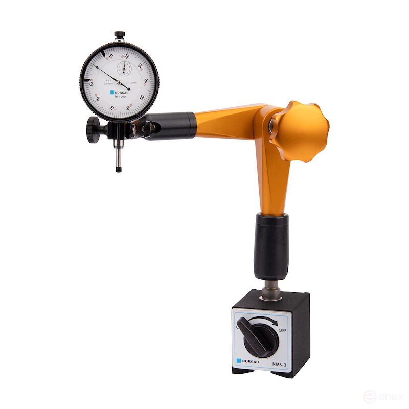 Штатив магнитный NORGAU Industrial гидравлический, 325 мм