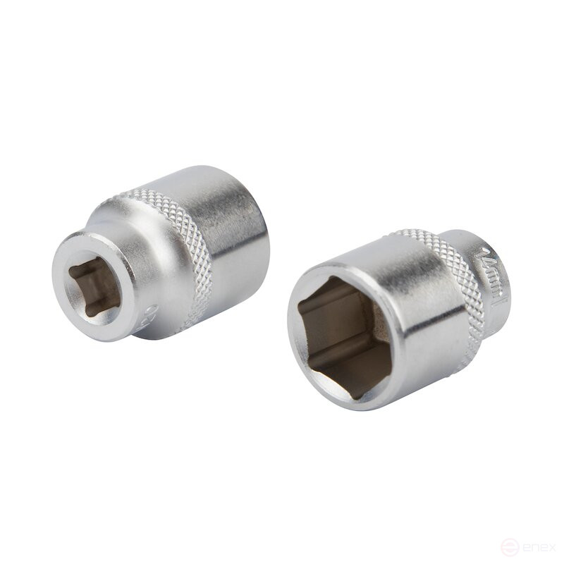 Set of hexagon socket heads NORGAU Industrial with 1/4" accessories, 35 pieces, N2035-S414 in a metal box