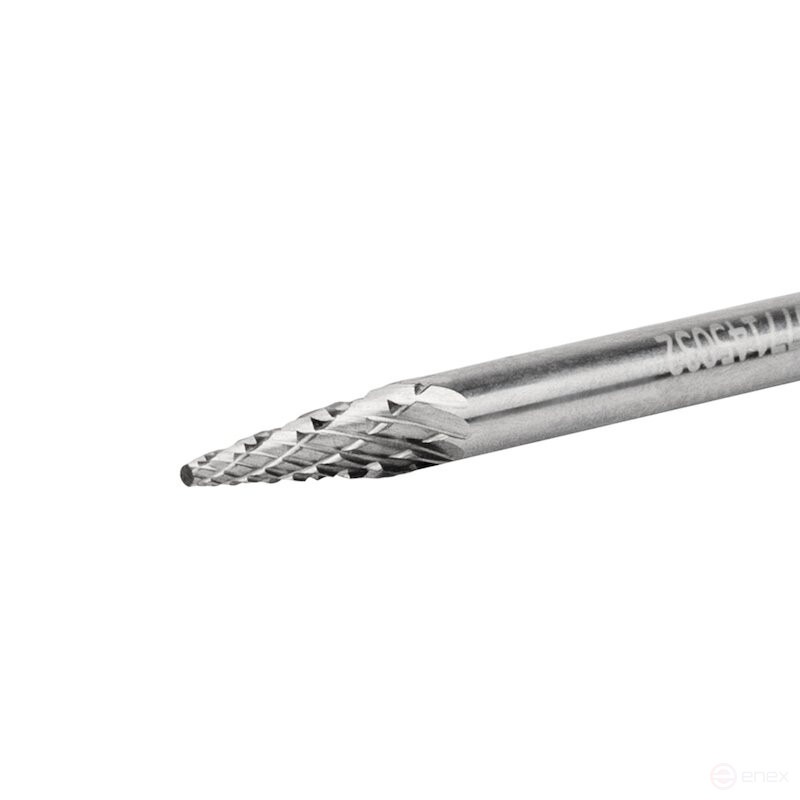 Борфреза твердосплавная NORGAU Industrial коническая 3 мм, 14°, форма M, DCM