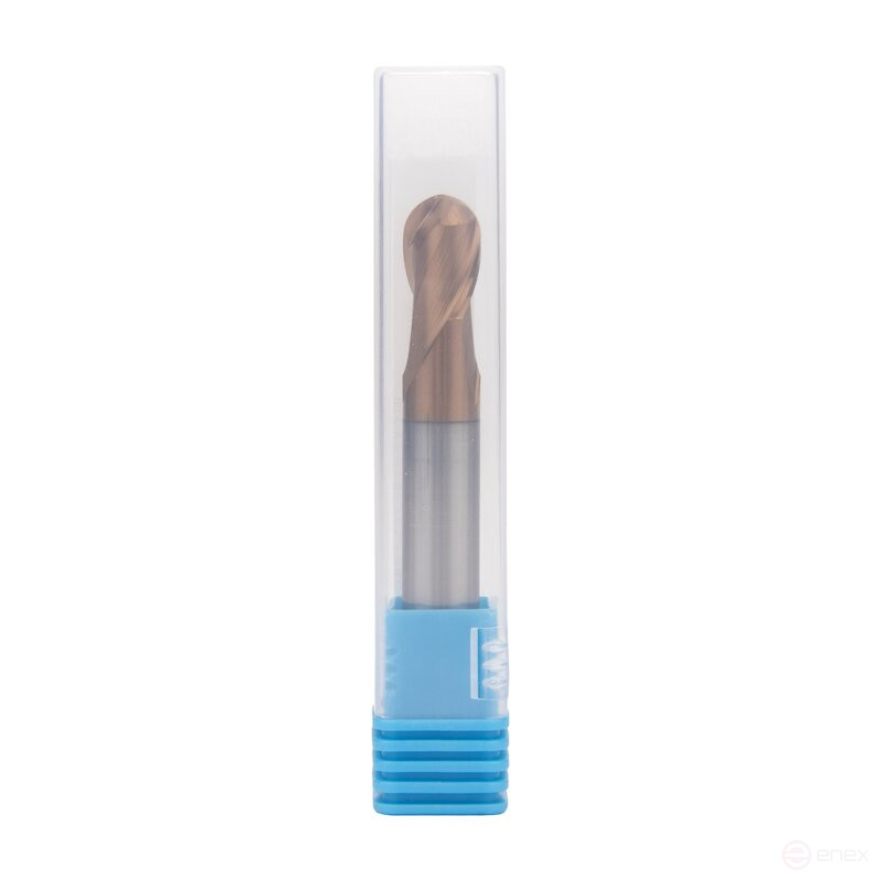 Фреза концевая сферическая NORGAU Industrial по металлу 10 мм, Z2, VHM/TiAlCrSiN