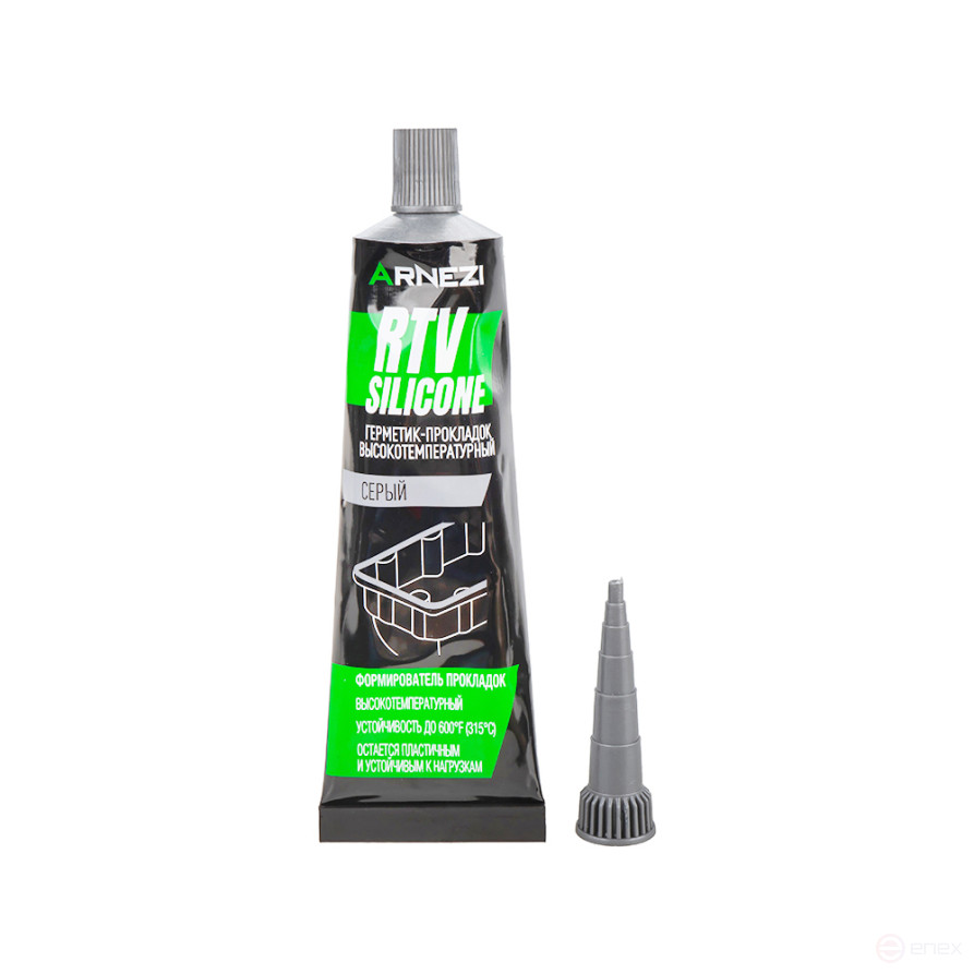 Sealant-gasket elastic high temperature grey from -60 to +315C, 85g ARNEZI N4020004
