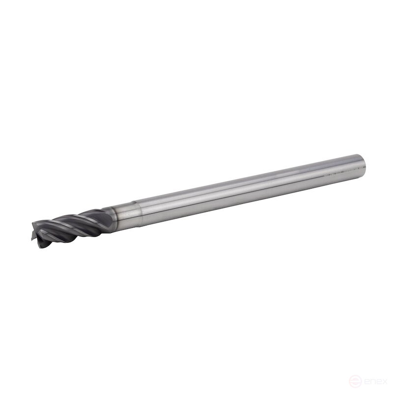 Carbide end mill NORGAU Industrial elongated 10 mm, Z4, VHM/AlCrSiN
