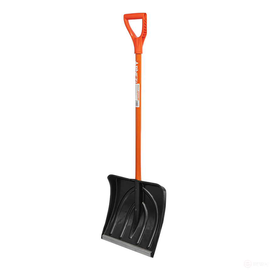 Лопата для очистки снега 385х380х1350 металлический черенок Arnezi R9190223