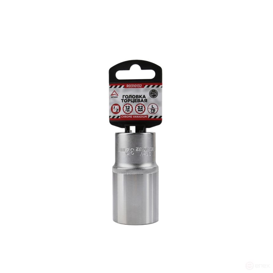 Головка 1/2" 12-и гр. 32 мм L=78 мм удлиненная, на холдере ARNEZI R0310132
