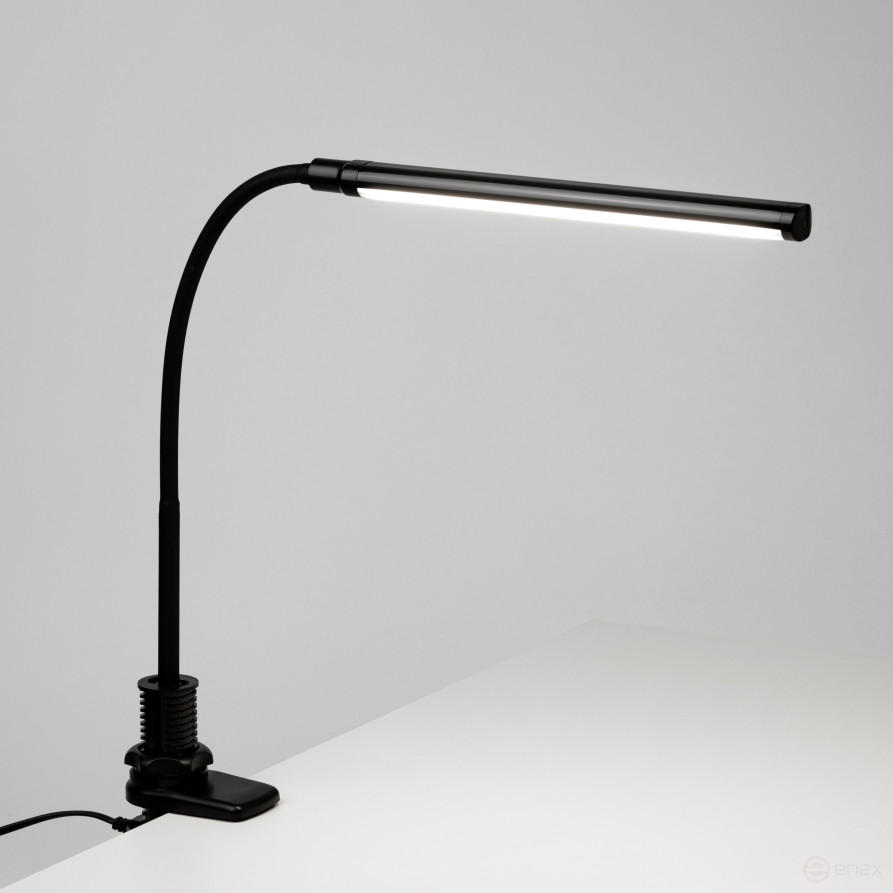 Настольный светильник ЭРА NLED-509-8W-BK светодиодный на струбцине черный