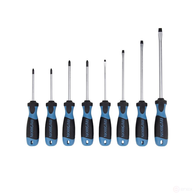 Набор отверток NORGAU Industrial 8 предметов, NBS250-260-005