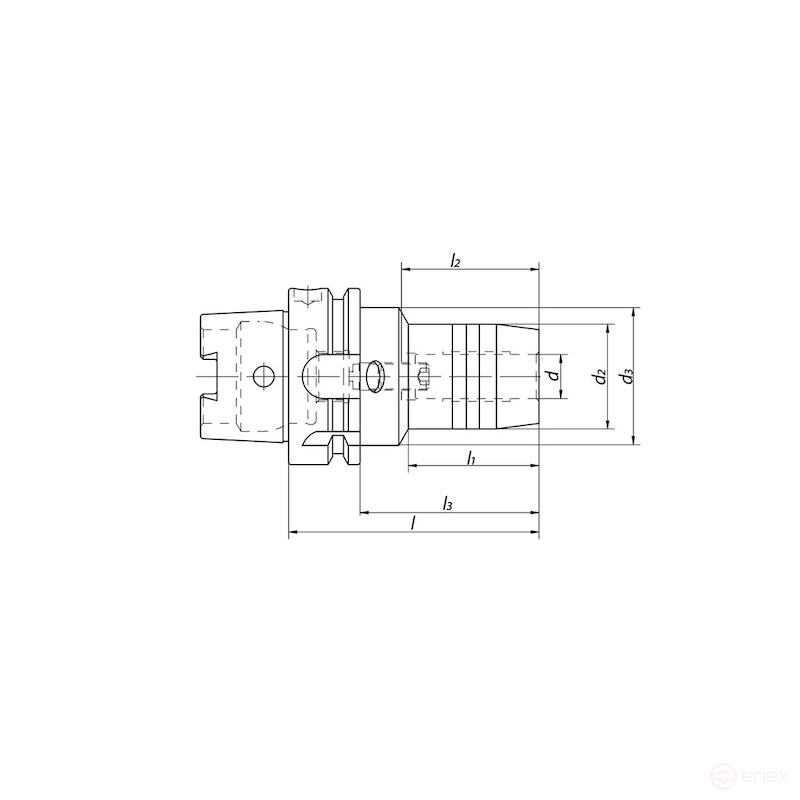 Патрон гидрозажимной NORGAU Industrial с набором втулок, HSK63Ax20x90, DIN69893