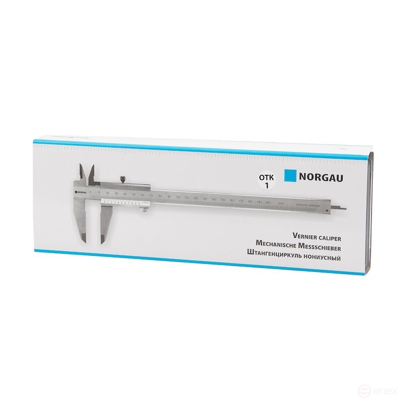 Штангенциркуль нониусный NORGAU Industrial 0-200 мм, NCV-2005
