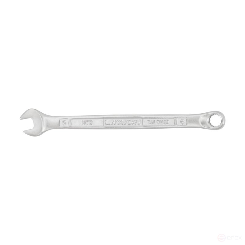 Ключ гаечный комбинированный NORGAU Industrial изогнутый 6 мм, N7B-6
