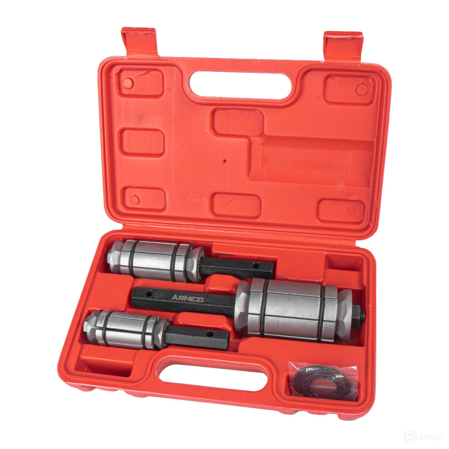 A set of exhaust pipe expanders 28-44mm, 38-64mm, 54-87mm. Arnezi R7702270