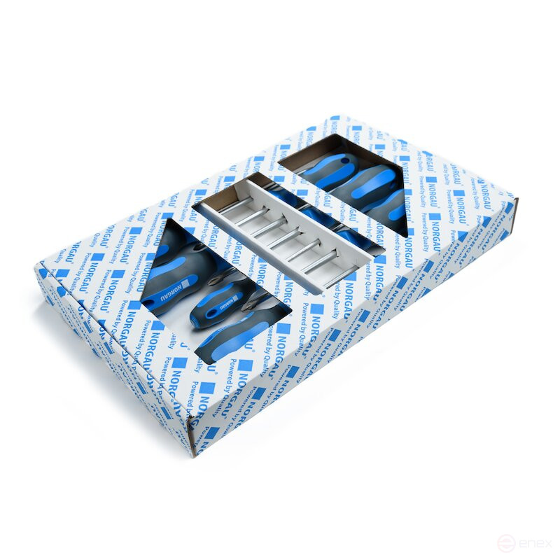 Набор отверток NORGAU Industrial в ложементе, 8 предметов, NBS151-161-008