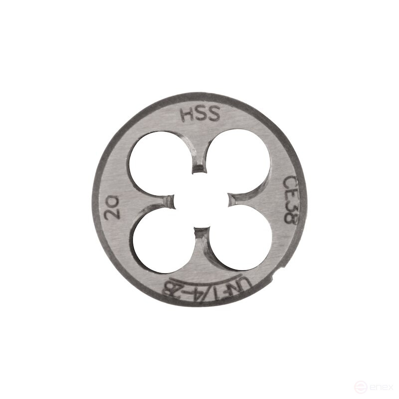 Плашка дюймовая NORGAU Industrial по металлу UNF 1/4, HSS