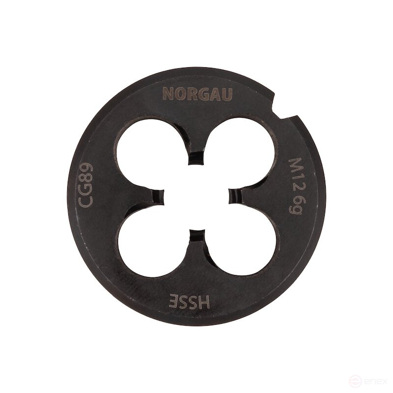 Плашка NORGAU Industrial по металлу M12, HSS-E/VAP