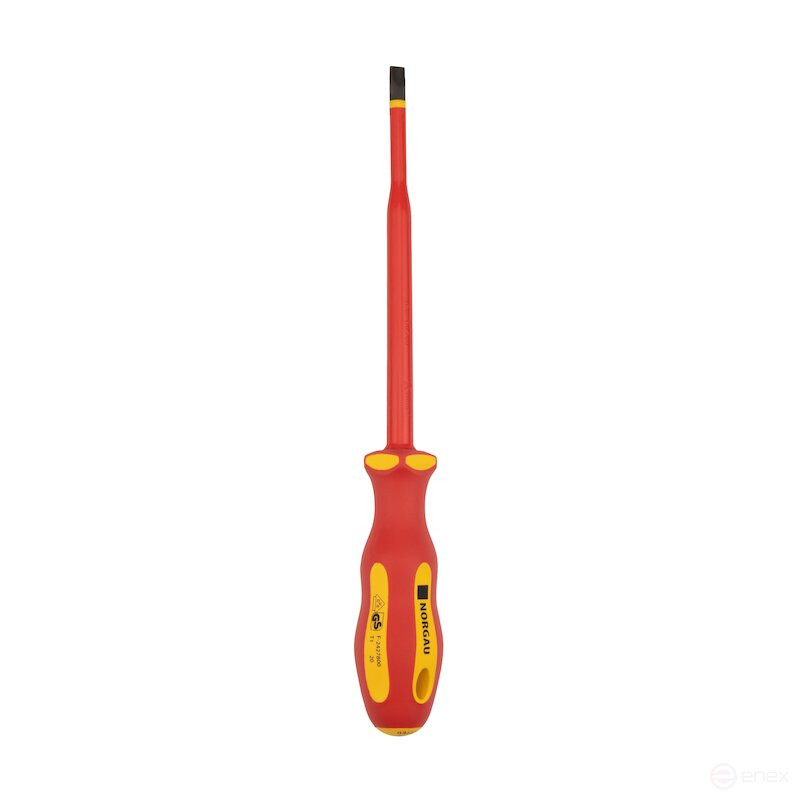Dielectric slotted screwdriver NORGAU Industrial 6.5 x 150 mm, N172