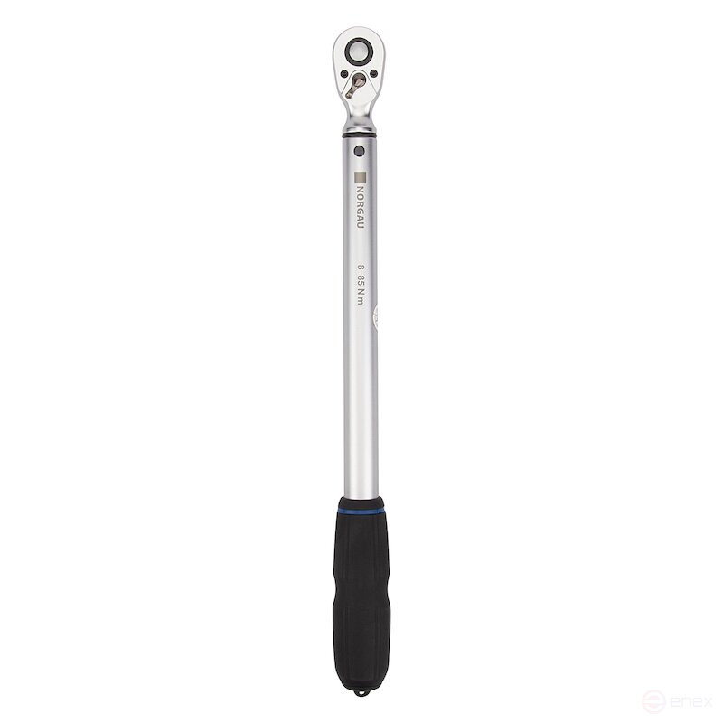 Ключ динамометрический NORGAU Industrial предельный со встроенной трещоткой 3/8" 8-85 Нм, NTW22-085PR