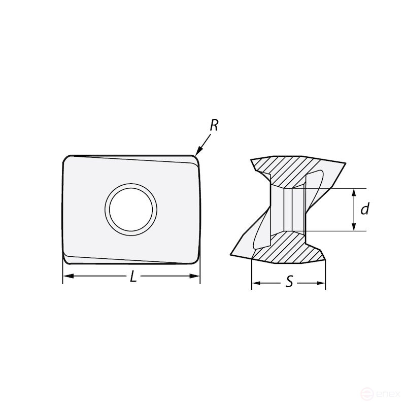 Пластина фрезерная NORGAU Industrial ANKX120708R-UM, NRG20M