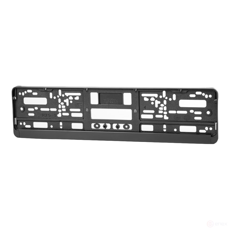 Рамка номерного знака пластмассовая, черная, Премиум ARNEZI A1506002