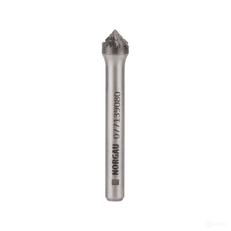 Борфреза твердосплавная NORGAU industrial коническая 8x49 мм, 90°, форма K, DCM