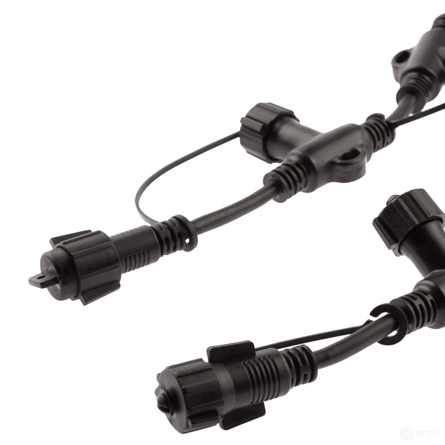ERA ERAPS-R Splitter for IP65 Garlands 20 Sockets 2 meters Rubber Black
