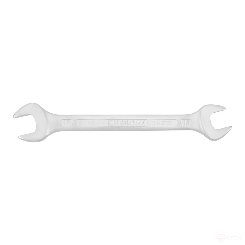 Ключ гаечный рожковый NORGAU Industrial двусторонний 16х17 мм, N6-16х17