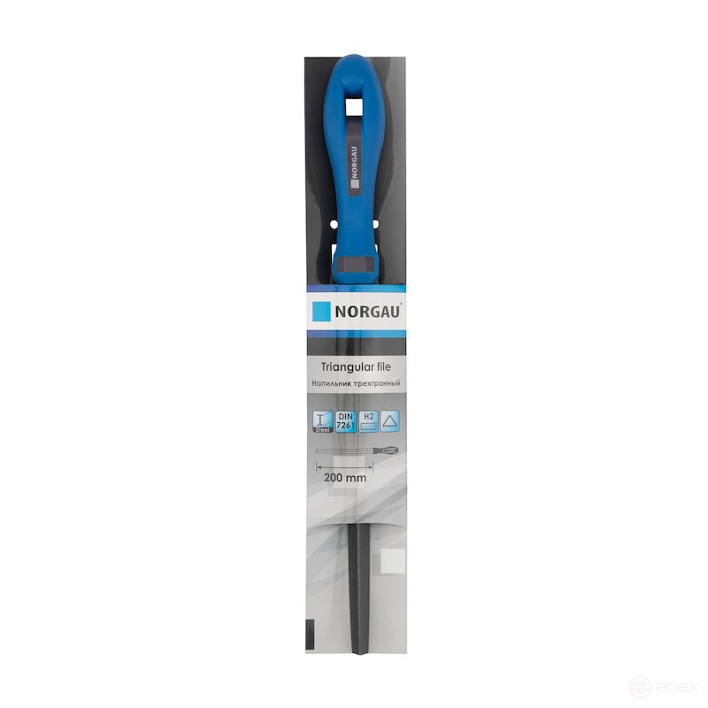 Triangular file NORGAU Industrial tapering, 200 mm, NF-T200