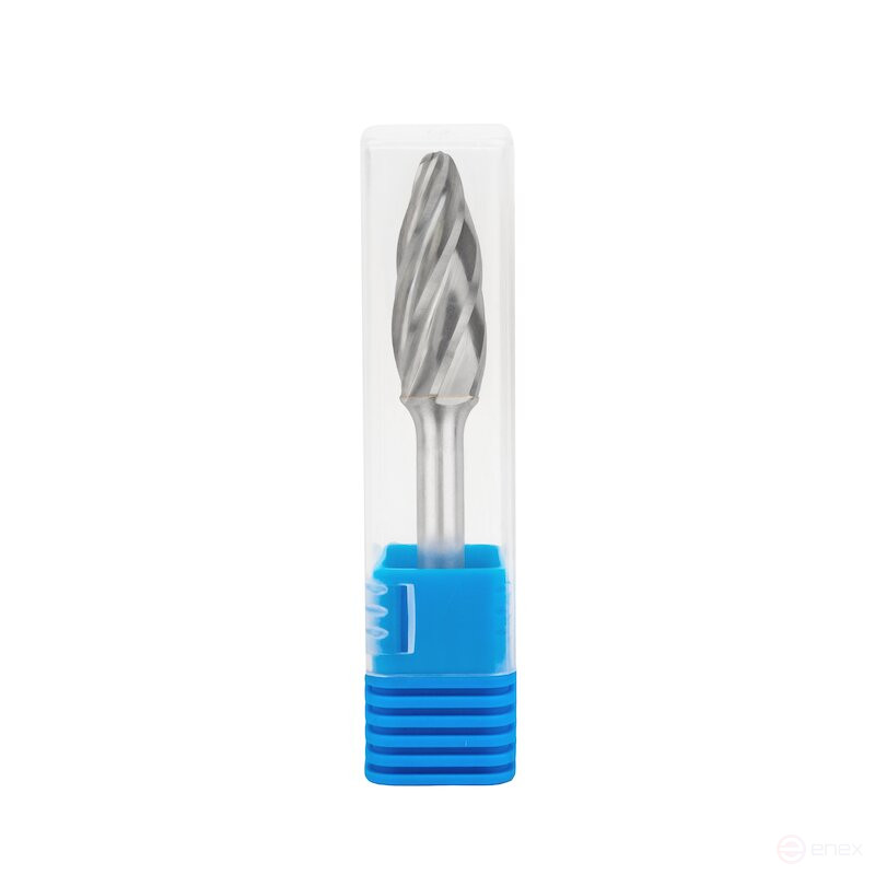 Carbide borehole NORGAU Industrial flame-shaped 12 mm, H shape, ALU