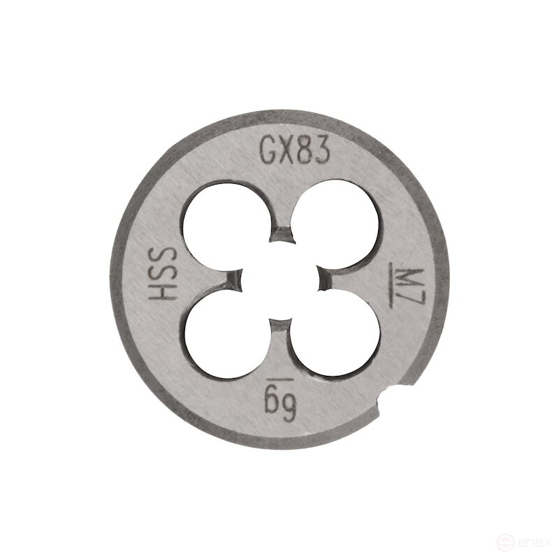 Плашка NORGAU Industrial по металлу M7х1 мм, HSS