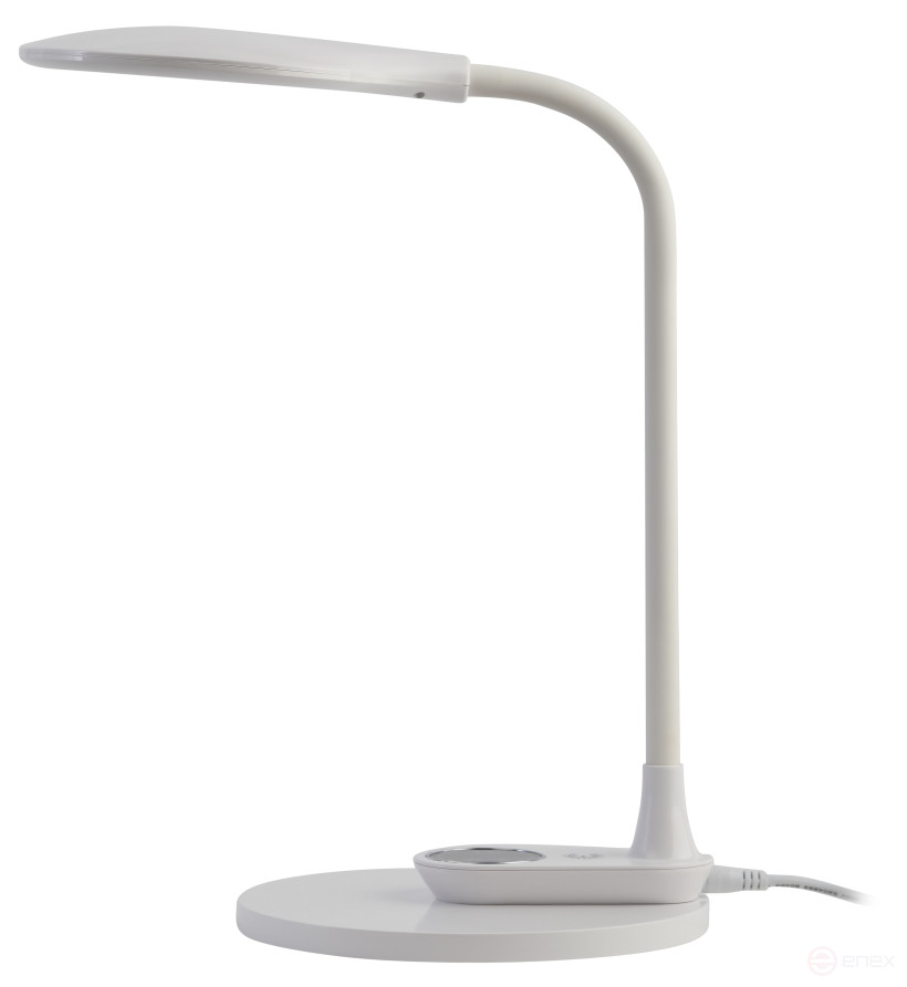 Настольный светильник ЭРА NLED-498-10W-W светодиодный со съемным основанием белый